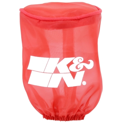 K&N DryCharger Round Straight Filter Wrap (Red) - RU-1280DR